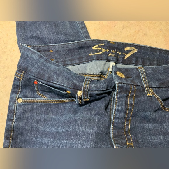 Seven7 Women's Skinny Jeans - Dark Blue - Picture 2 of 2